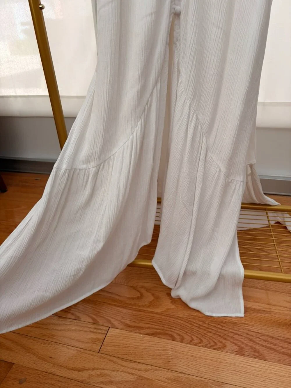 Abercrombie & Fitch White Button Front Cutout Maxi Dress NWT Medium